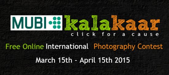 MUBI KALAKAAR 2015 photo contest