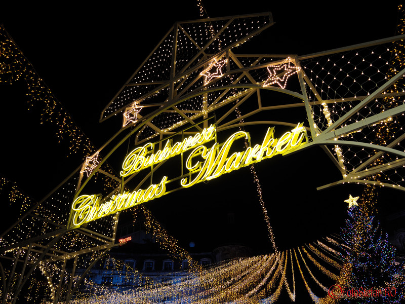 imagini luminite Bucharest Christmas Market 2015