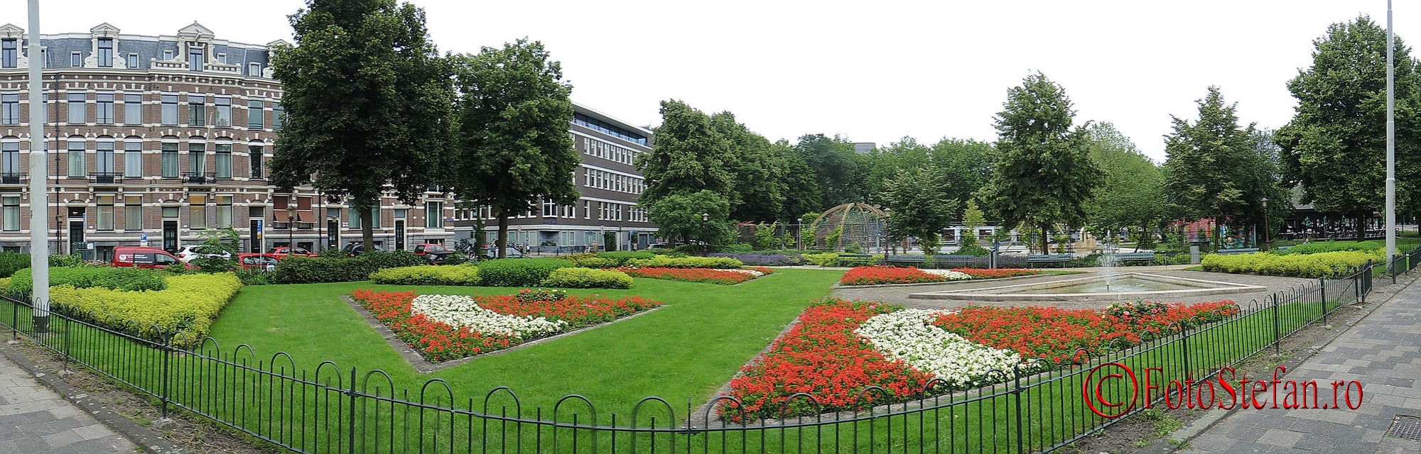 poza panoramica parc cu flori amsterdam