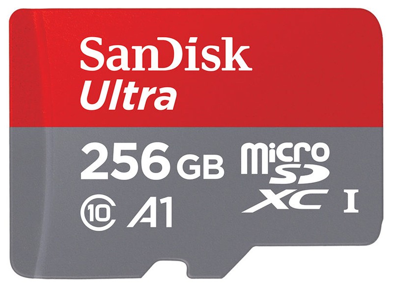 card SanDisk Ultra microSD UHS-I 256GB A1