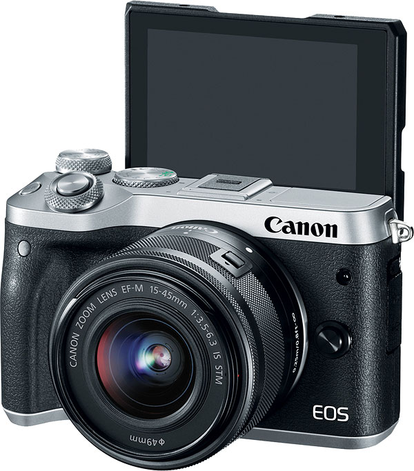 Canon M6 selfie mode lcd
