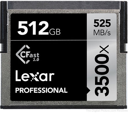 poza card CF  Lexar Professional CFast 2.0 512GB 3500x