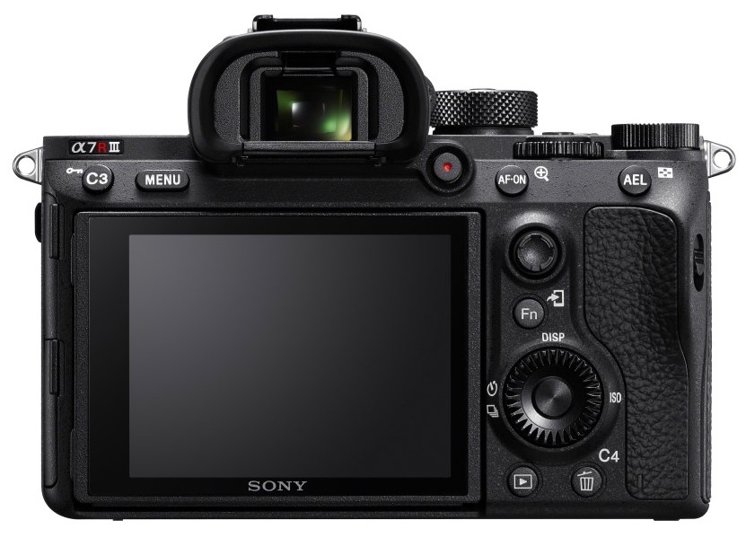 poza butoane lcd aparat foto mirrorless Sony A7R III α7R III model ILCE-7RM3