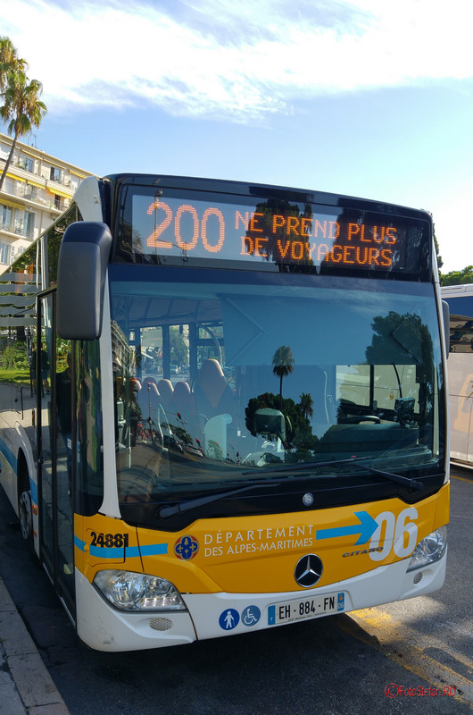 Cannes Nisa poze autobuz 200 calatorie