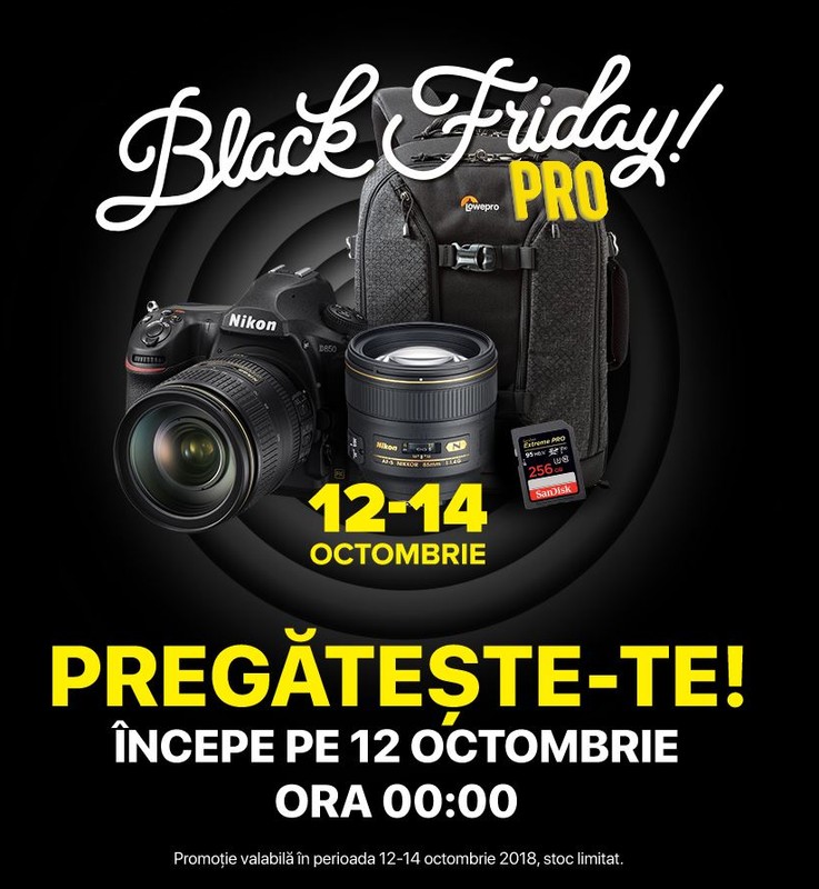 Black Friday Nikon romania 2018 reduceri aparate foto dslr obiective pro