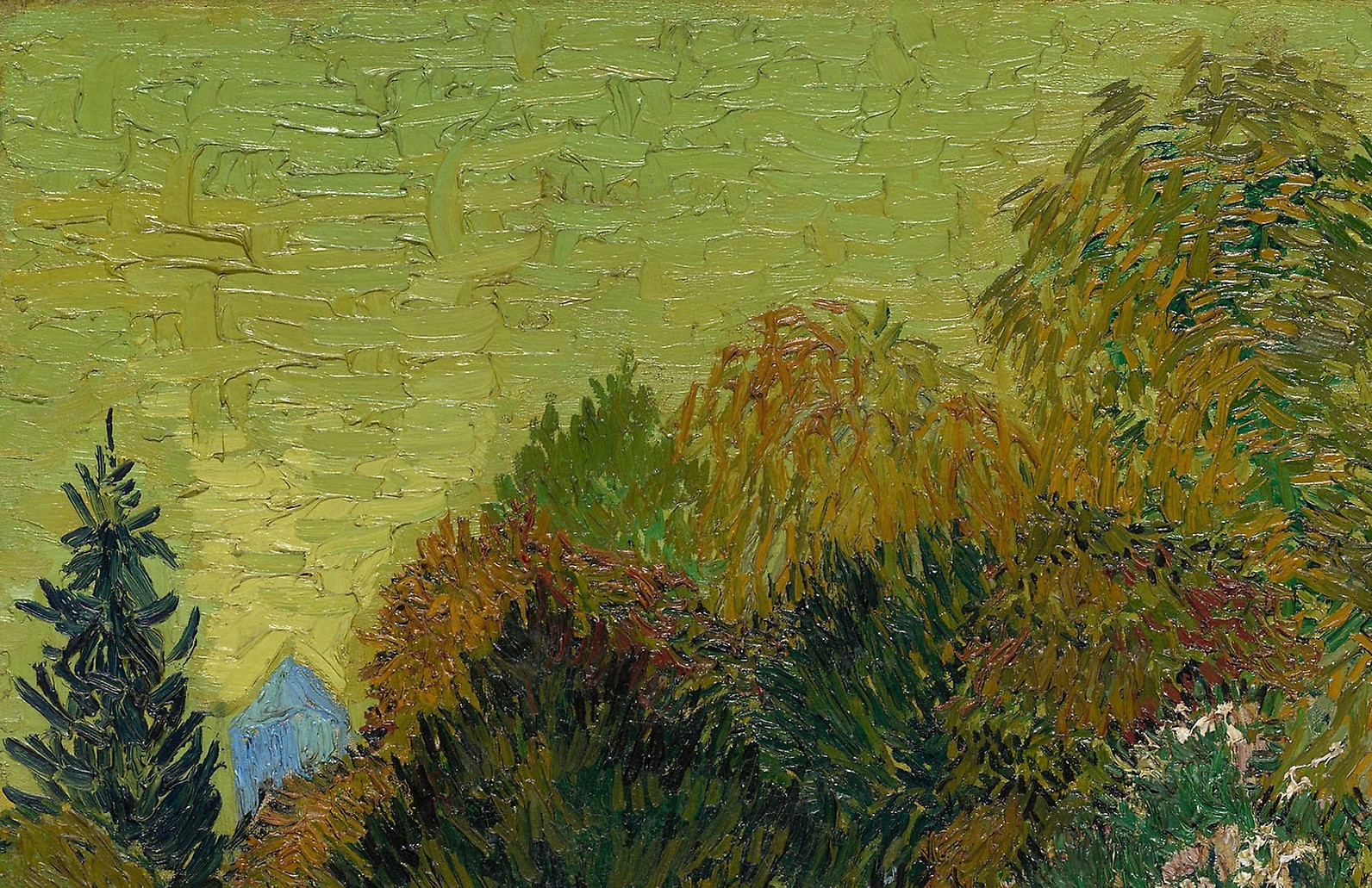 crop poza tablou The Poet's Garden Vincent van Gogh pictor