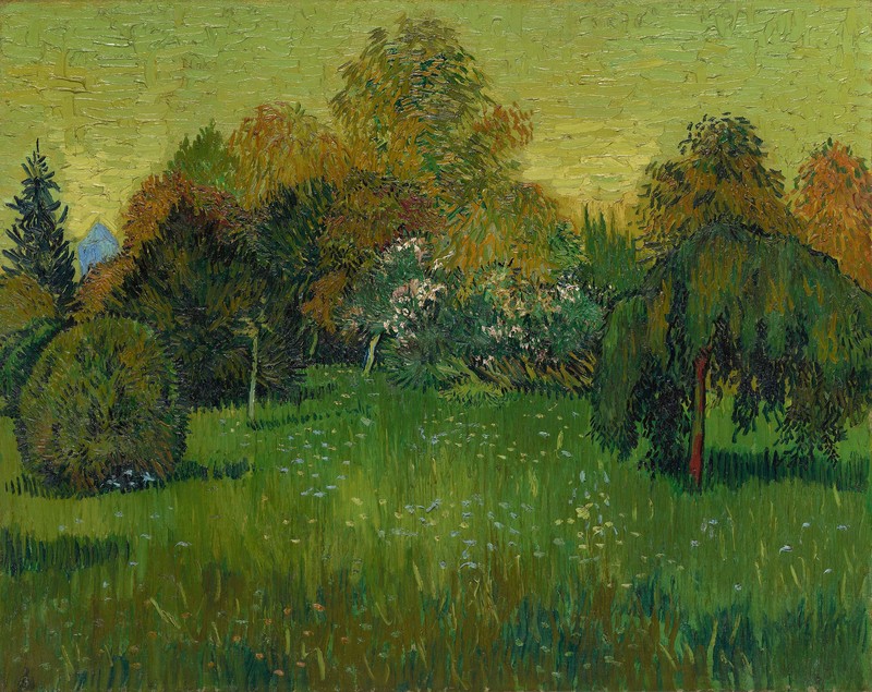 poza gratuita pictura tablou The Poet's Garden Vincent van Gogh