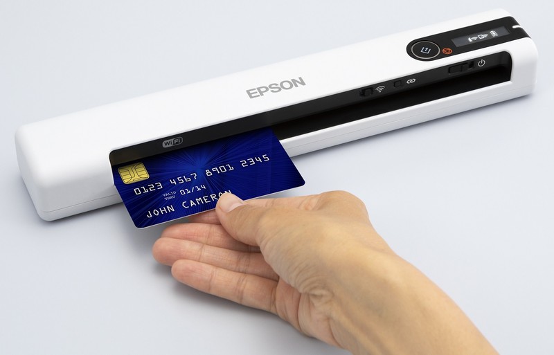 scanare card bancar Epson DS-80W