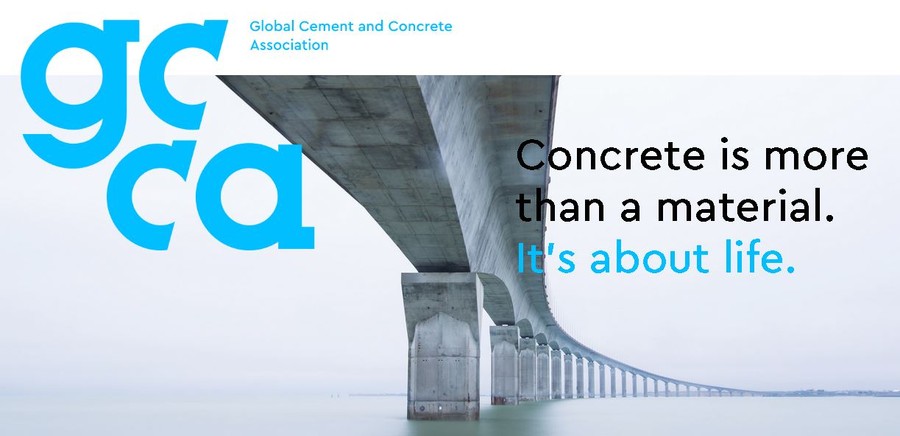 poza banner Global Cement and Concrete Association  GCCA betonul in viata noastra