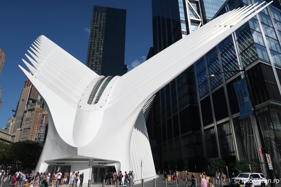 poza arhitectura oculus terminal transport New York World Trade Center