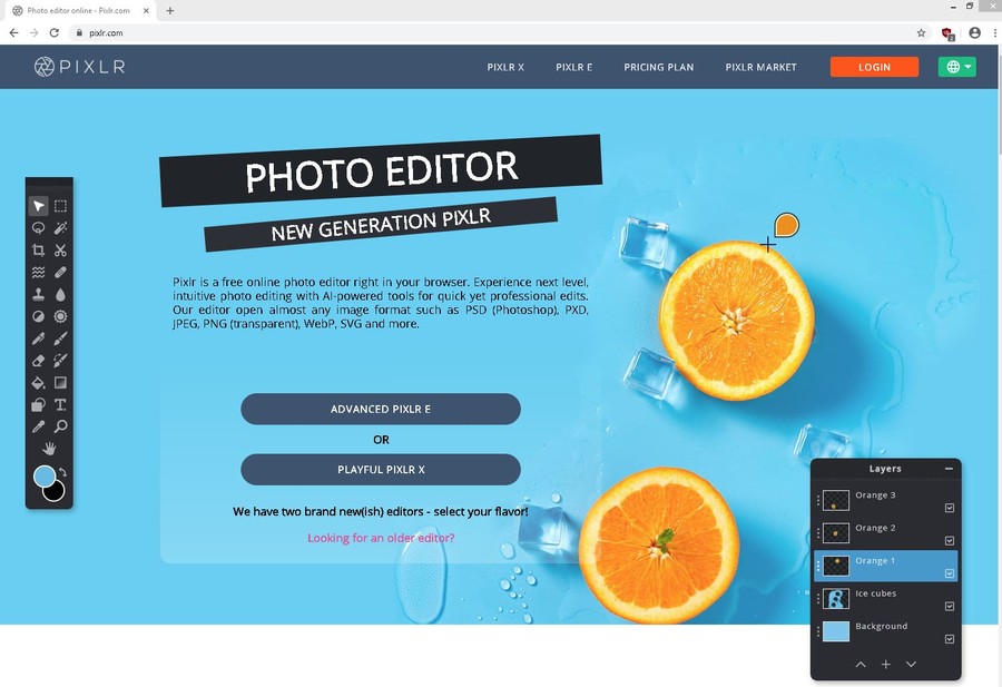 pixlr photo editor browser online