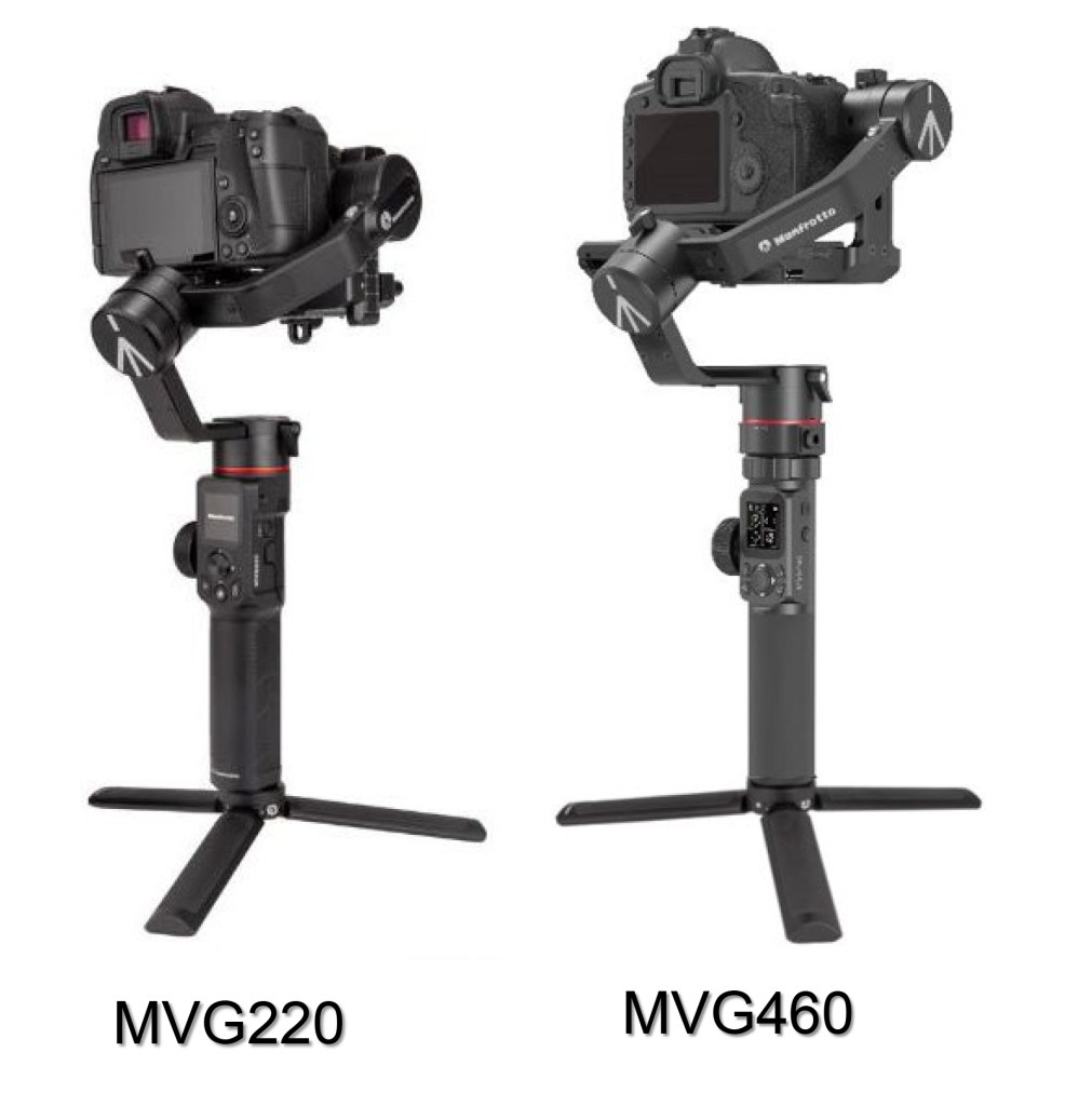 poza Manfrotto MVG220 si MVG460 noile stabilizatoare de imagine dslr mirrorless
