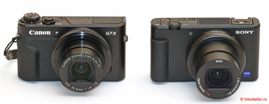 Sony ZV-1 vs Canon G7 X Mark II test review