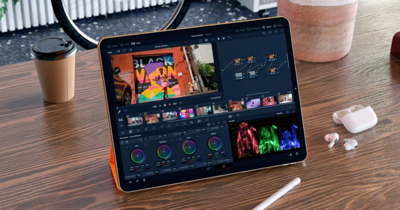 tableta ipad pro editare video DaVinci Resolve