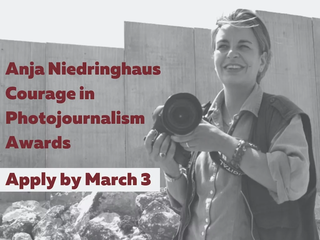 photo contest Anja Niedringhaus Courage in Photojournalism Award 2023