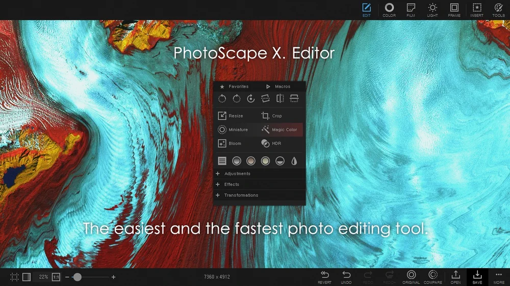 program gratuit prelucrare fotografii PhotoScape X